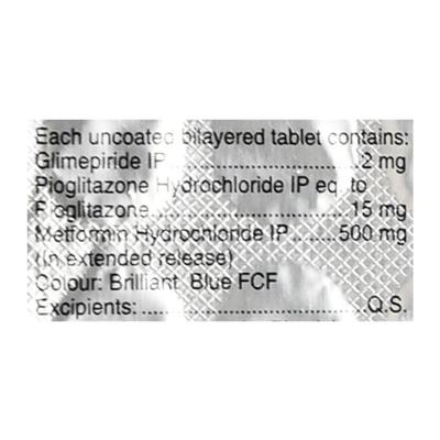 Zoryl MP 2mg Tablet 15'S - Diabetes-Ant