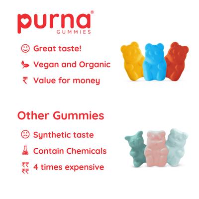 Purna Gummies Glutathione Cola Flavor Gummies for Skin Whitening and Immune Booster 30's - Hair & Skin