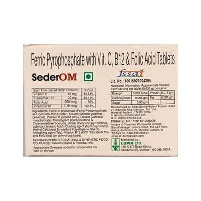 Seder OM Tablet 10'S - Supplements-Vam