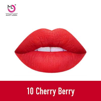 Matt Look Lip Makeup Temptation Liquid Matte Lipstick, Cherry Berry 5 ml - Liquid Lipsticks