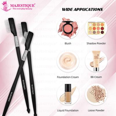 Majestique Steel Eyebrow Eyelash Comb Extension Brush Cosmetic Makeup Tool Makeup Eyelash Comb 1's - Eye Brush