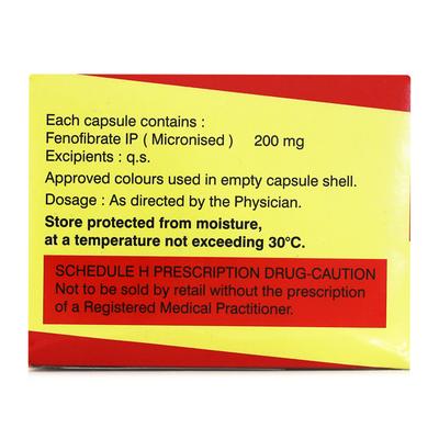 Lipicard 200mg Capsule 10'S - High Cholesterol-Dys