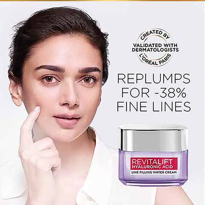 Loreal Paris Revitalift Hyaluronic Acid Plumping Cream Day hydrates And Plumps For Smooth Youthful Radiant Skin 15 ml - Face Moisturizers