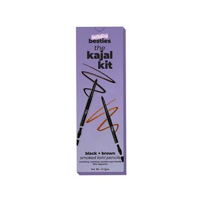 Rubys Organics Kajal Kit-Black And Brown Kohl Pencil 0.7 gm - Kajal & Kohls