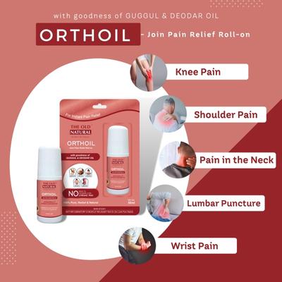 The Old Natural Orthoil Joint Pain Relief Roll On 50 ml - Pain Relief (Ayush)