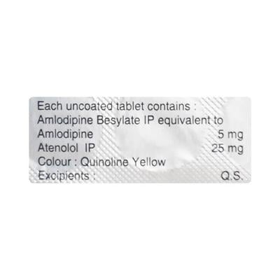 Amtas AT 25mg Tablet 15'S - Hypertension-Cal