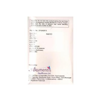 ROSYCAP ASP 20/75 Capsule 15's - Blood Clot-Ant