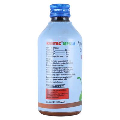 RANTAC MPS LA SUGAR FREE MINT FLAVOUR Oral Suspension 200ml - Ulcer/Reflux/Flatulence-Aaa