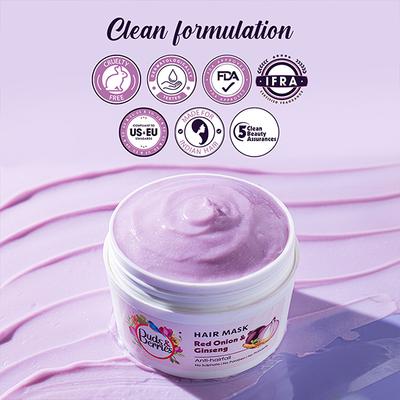 Buds & Berries Red Onion & Ginseng Hair Masks 200 ml - Hair Masks & Packs