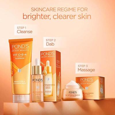 Pond's Bright Beauty 1% Vit C + E + A Gel Creme 50 g - Face Moisturizers