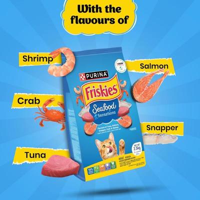 Nestle Purina Friskies Seafood Sensations Cat Food 2.5 kg - Petfood