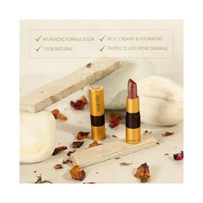 SoulTree Ayurvedic Lipcare Colour Rich Massive Mauve 605 4gm - Lipsticks