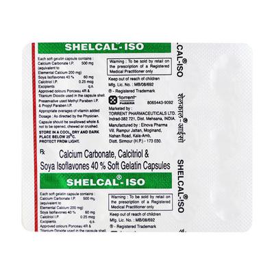 Shelcal Iso Capsule 15'S - Osteoporosis-Age