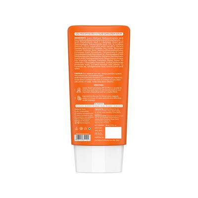 Aravi Organic Oil-Free Fluid Sunscreen Serum SPF 50++++ with Hyaluronic Acid, Vitamin C, Niacinamide 50 ml - Face Sunscreen