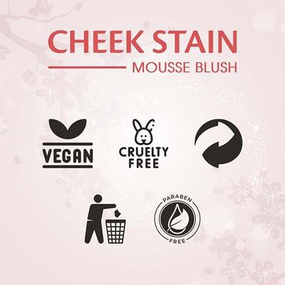 Matt Look Cheek Stain Mousse Blush, Infused with Hyaluronic Acid, Long Lasting - Hottie 6.5 gm - Blushes