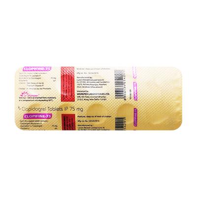 Clopifine 75mg Tablet 10'S - Blood Clot-Ant