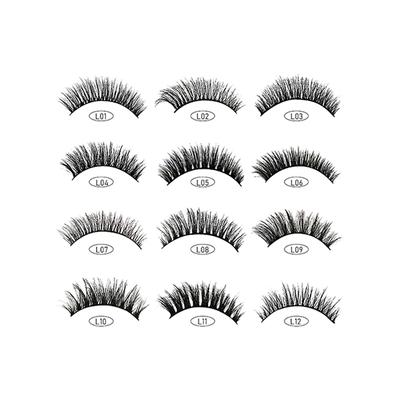 Bronson Professional Eyelash Set 3D False Long And Natural Eye Makeup - L07 10's - Eyelashes