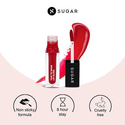 SUGAR Cosmetics Time To Shine Lip Gloss - 05 Elektra 4.5 gm - Lip Glosses