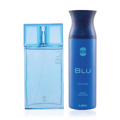 Ajmal Blu EDP Perfume & Blu Perfume Deodorant 290 ml - Men Perfumes (Edt/Edp)
