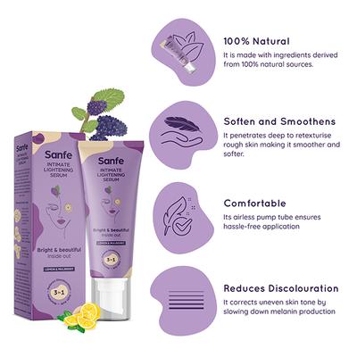 Sanfe Intimate Lightening Serum - Lemon & Mulberry 100 ml - Intimate Care