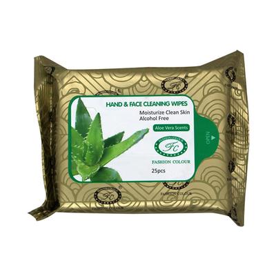 Fashion Colour Hand & Face Cleansing Wipes, Alovera Scents 25's - Diapers & Wipes