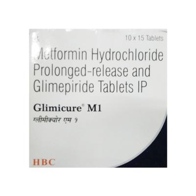 GLIMICURE M 1mg Tablet 15's - Diabetes-Ant