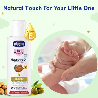 Chicco Baby Moments Massage Oil 200 ml - Creams, Lotions & Oils