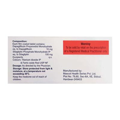 DAPAHENZ S 10/100 Tablet 10's - Diabetes-Ant