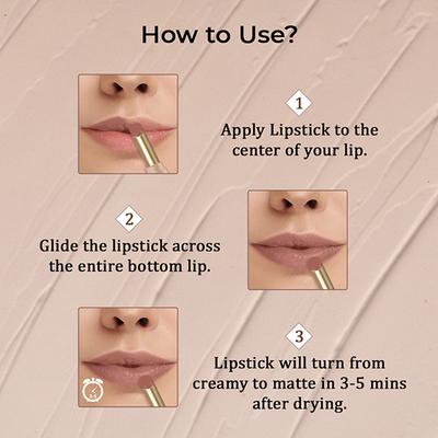 Tnw The Natural Wash Silky Matte Fusion Longstay Lip Color - Earthy Brown 3.5 gm - Lipsticks