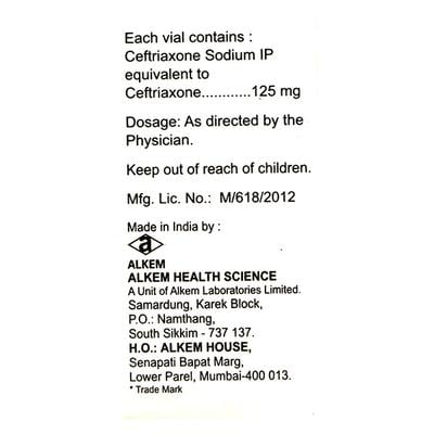 Xone 125mg Injection 1's - Bacterial Infections-Cep
