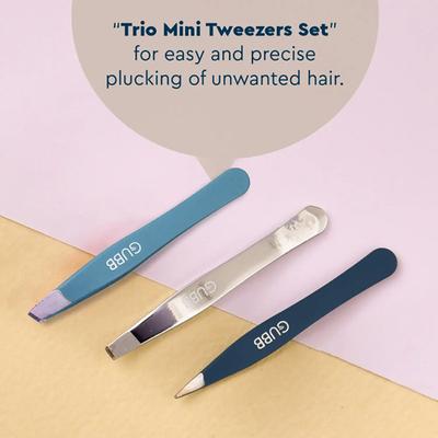 GUBB Trio Mini Tweezer Set 40 gm - Tweezers