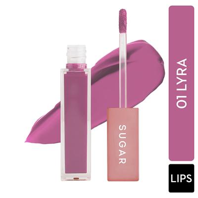 SUGAR Cosmetics Mettle Liquid Lipstick - 01 Lyra (Cool Toned Plum) 7 gm - Liquid Lipsticks