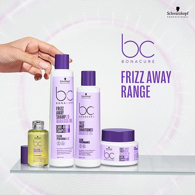 Schwarzkopf Professional Bonacure Frizz Away Treatment with Babassu Oil with Vegan Keratin 200 ml - Hair Masks & Packs