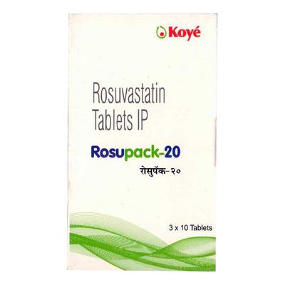 Rosupack 20mg Tablet 10'S - High Cholesterol-Dys