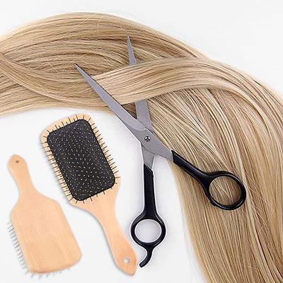 Bronson Professional Paddle Hair Brush Wooden with Steel Bristles 12's - Hair Brushes