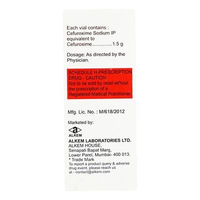 Zocef 1.5gm Injection 1's - Bacterial Infections-Cep