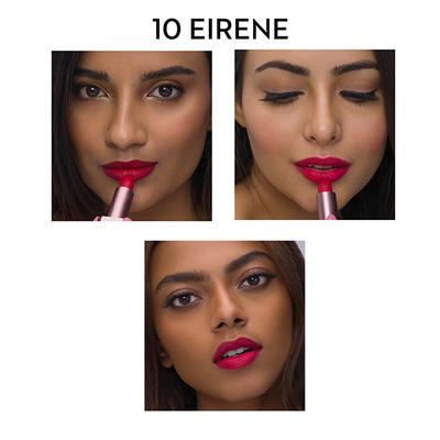 SUGAR Cosmetics Mettle Matte Lipstick - 10 Eirene (Blue toned Red) 3.6 gm - Lipsticks