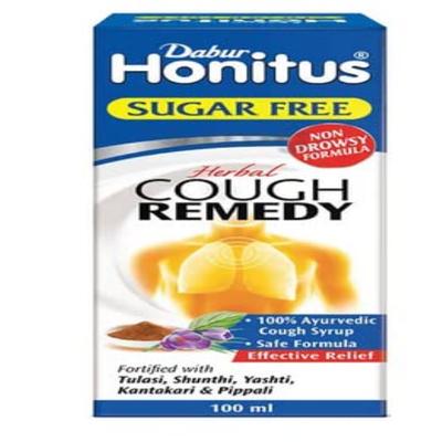 Dabur Honitus Herbal Cough Remedy Sugar Free Syrup 100 ml - Cough & Cold (Ayush)