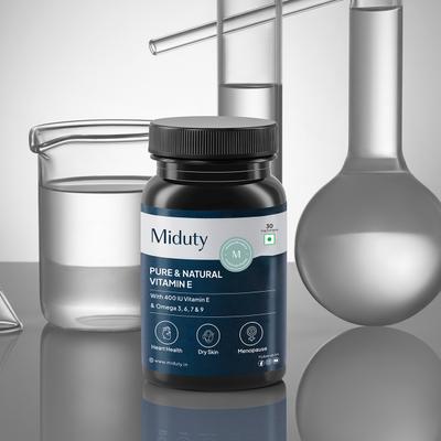 Miduty Pure & Natural Vitamin E Veg Softgels 30's - Multi-Vitamins