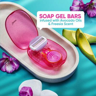 Gillette Venus Comfortglide Snap Hair Removel Razor with Gel Bars Avocado Oil 1's1 - Razors & Cartridges