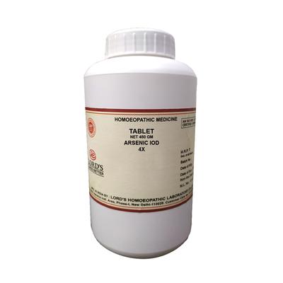 Lord's Trituration Arsenic Iod 4X Tablet 450 gm - Triturations (Homeo Tablets)