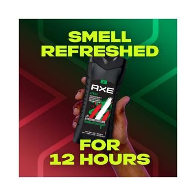 Axe Africa 3 In 1 Body Face & Hair Wash for Men Long-Lasting Fragrance 400 ml - Shower Gels & Body Wash