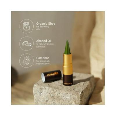 Soultree 001 - Fern Green Ayurvediv Kajal 3gm - Kajal & Kohls