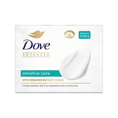 Dove Advanced Sensitive Care Bar 125gm each 3's - Soaps
