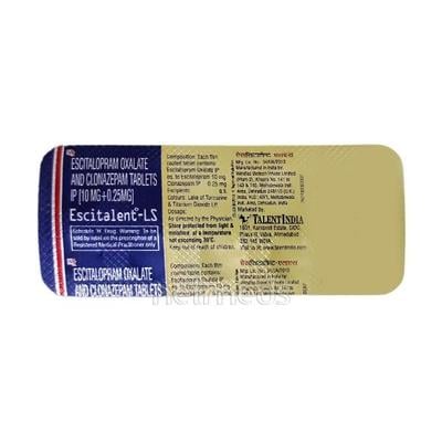 Escitalent LS Tablet 10'S - Anxiety-Anx