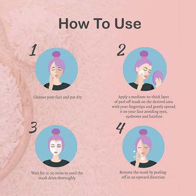 Glamveda Rice & Ceramide Korean Glass Skin Peel Off Mask 100 ml - Masks & Peels