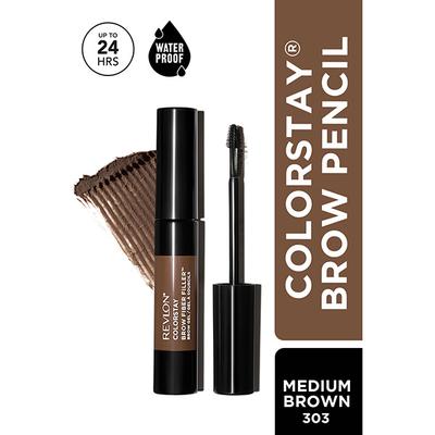 Revlon Colorstay Brow Fiber Filler Gel - Medium Brown 6.8 ml - Eyebrow Pencils & Enhancers