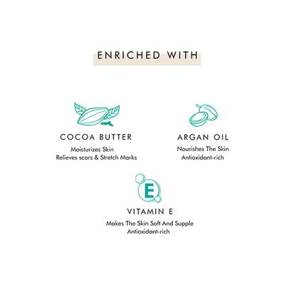 mCaffeine Naked & Rich Deep Moisturizing Choco Body Butter 250 gm - Shower Gels & Body Wash