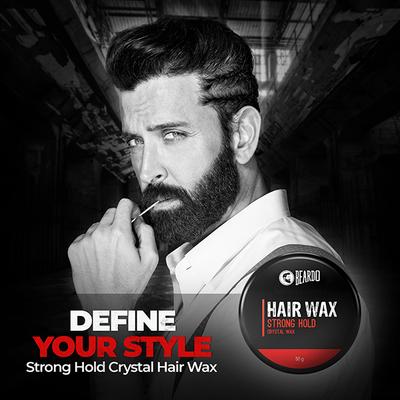 Beardo Hair Wax - Strong Hold Crystal Wax 50gm - Hair Gels & Waxes