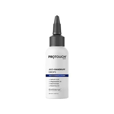 Protouch Anti Dandruff Drops with Salicylic Acid, Non Sticky, Prevents Dandruff, Itchiness & Extra Oil Without Drying 60ml - Hair Serums